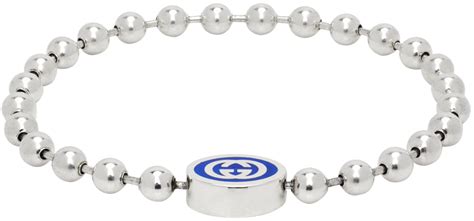 silver ball bracelet gucci